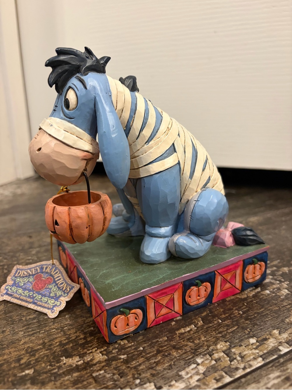 Jim Shore Disney Traditions Eeyore Melancholy Mummy Halloween Figurine NWT